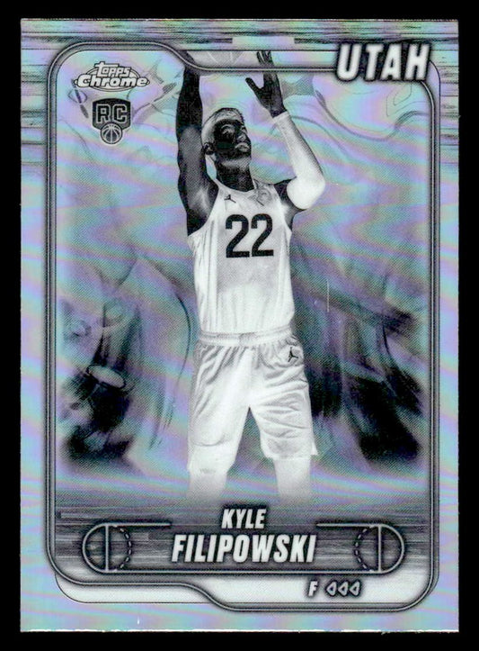 2024-25 Topps Chrome #127 Kyle Filipowski Negative Refractor