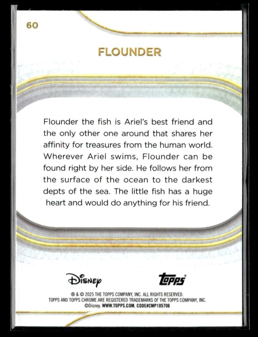 π Flounder β 2025 Topps Chrome Disney Mini-Diamonds #60 π