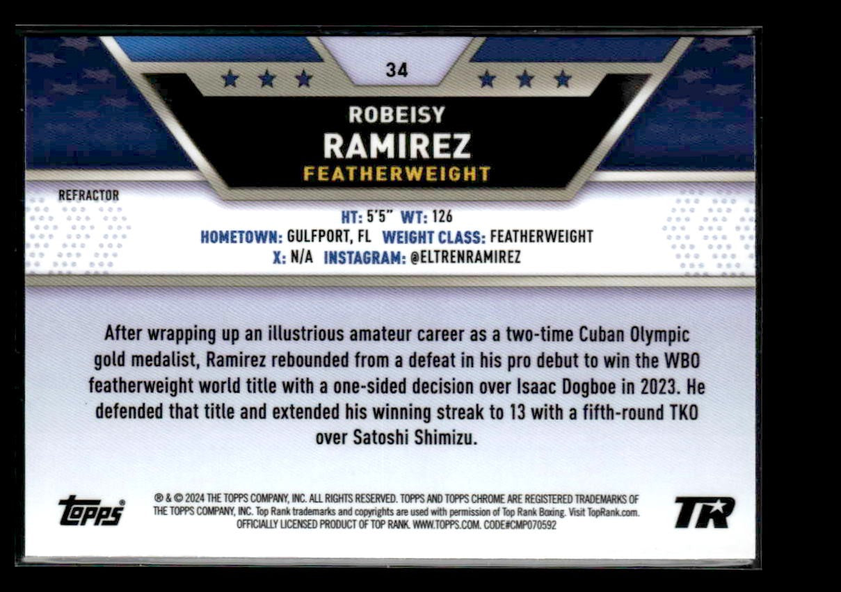 2024 Topps Chrome #34 Robeisy Ramirez Refractor