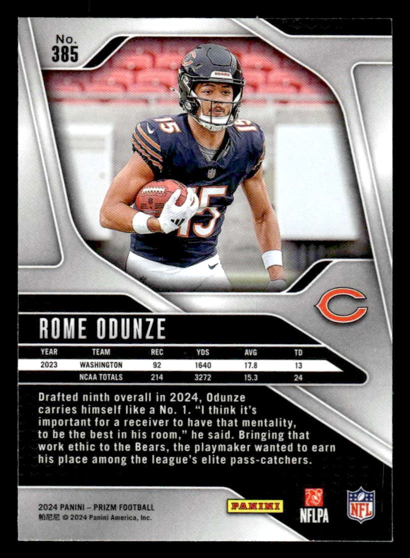 2024 Panini Prizm #385 Rome Odunze