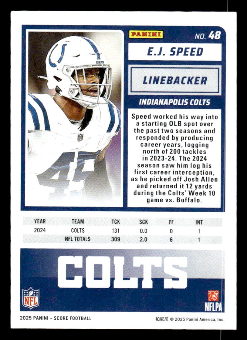 2025 Score #48 E.J. Speed