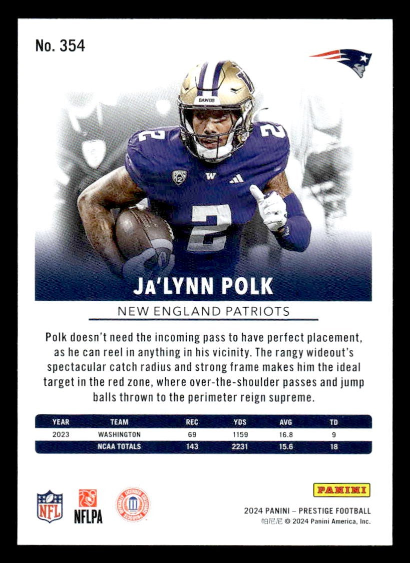 2024 Panini Prestige #354 Ja'Lynn Polk
