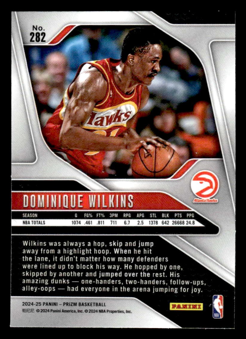 2024-25 Panini Prizm #282 Dominique Wilkins