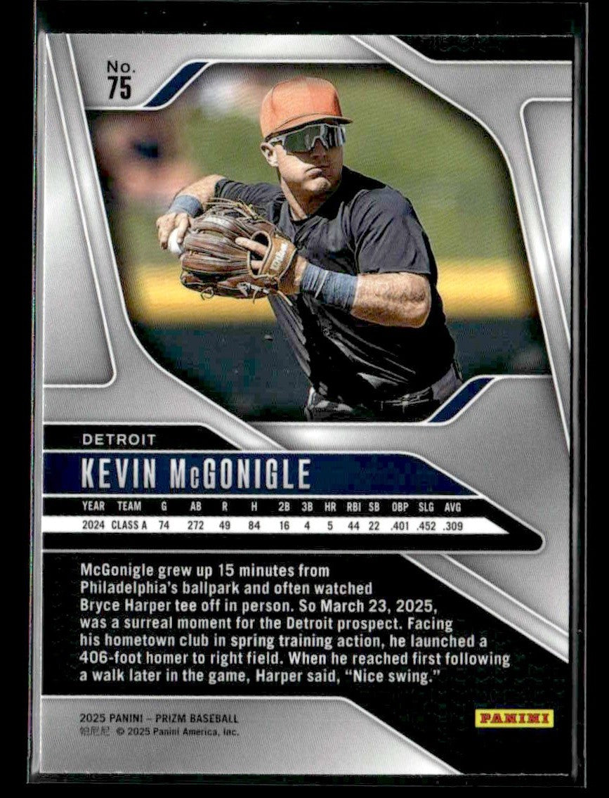 2025 Panini Prizm #75 Kevin McGonigle