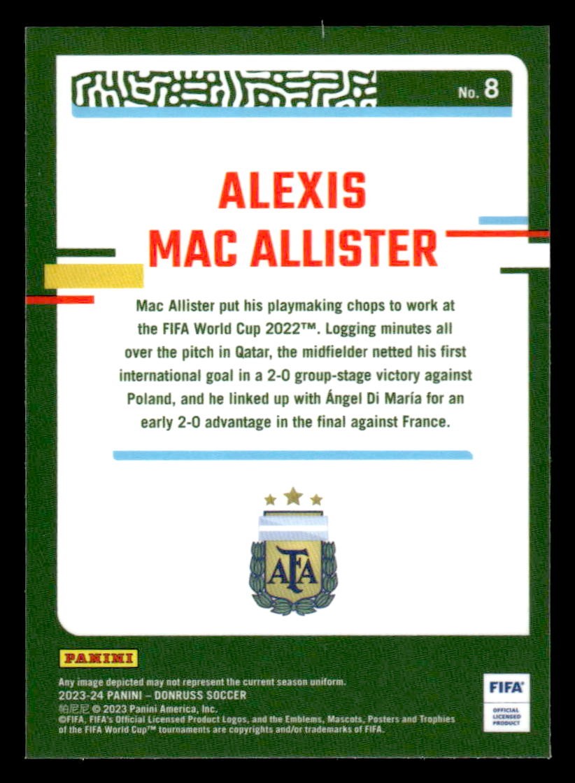 2023-24 Donruss #8 Alexis Mac Allister Optic