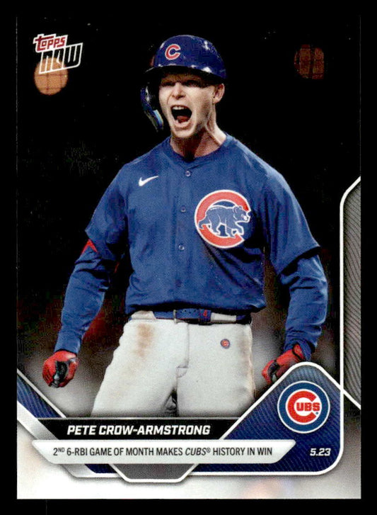 2025 Topps Now #203 Pete Crow-Armstrong 2nd 6 RBI Game