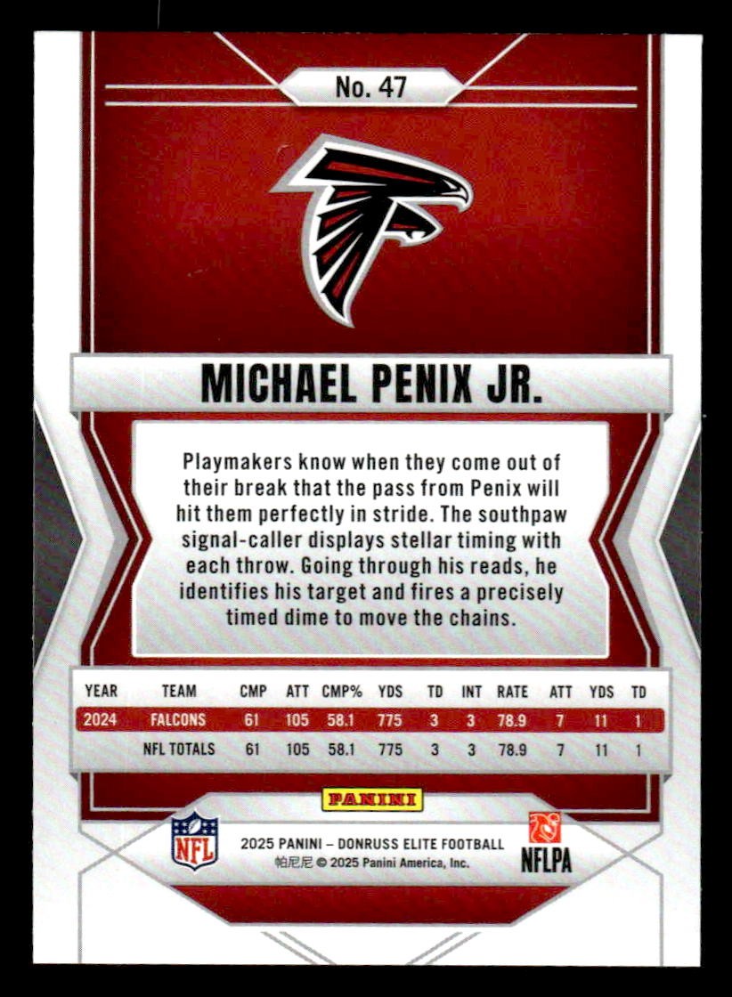 2025 Donruss Elite #47 Michael Penix Jr.