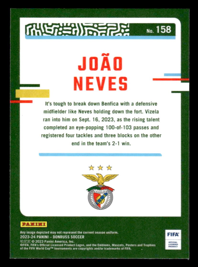 2023-24 Donruss #158 Joao Neves Optic
