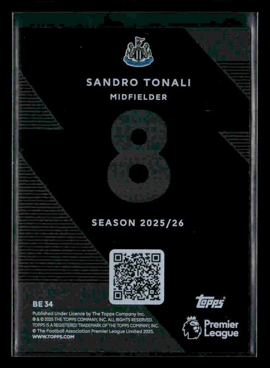 Lot of 3: 2025 Topps Premier League – Tonali, Malen & Nketiah