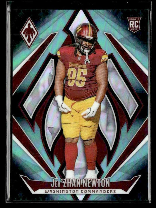 2024 Panini Phoenix #202 Jer'Zhan Newton Teal Fade #/72