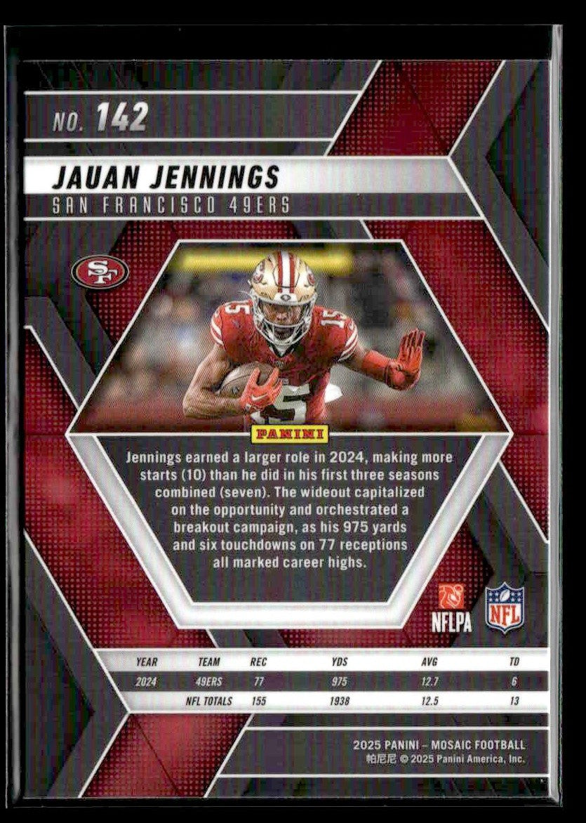 2025 Panini Mosaic #142 Jauan Jennings