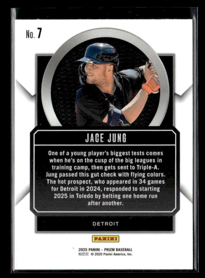 2025 Panini Prizm #7 Jace Jung Talisman
