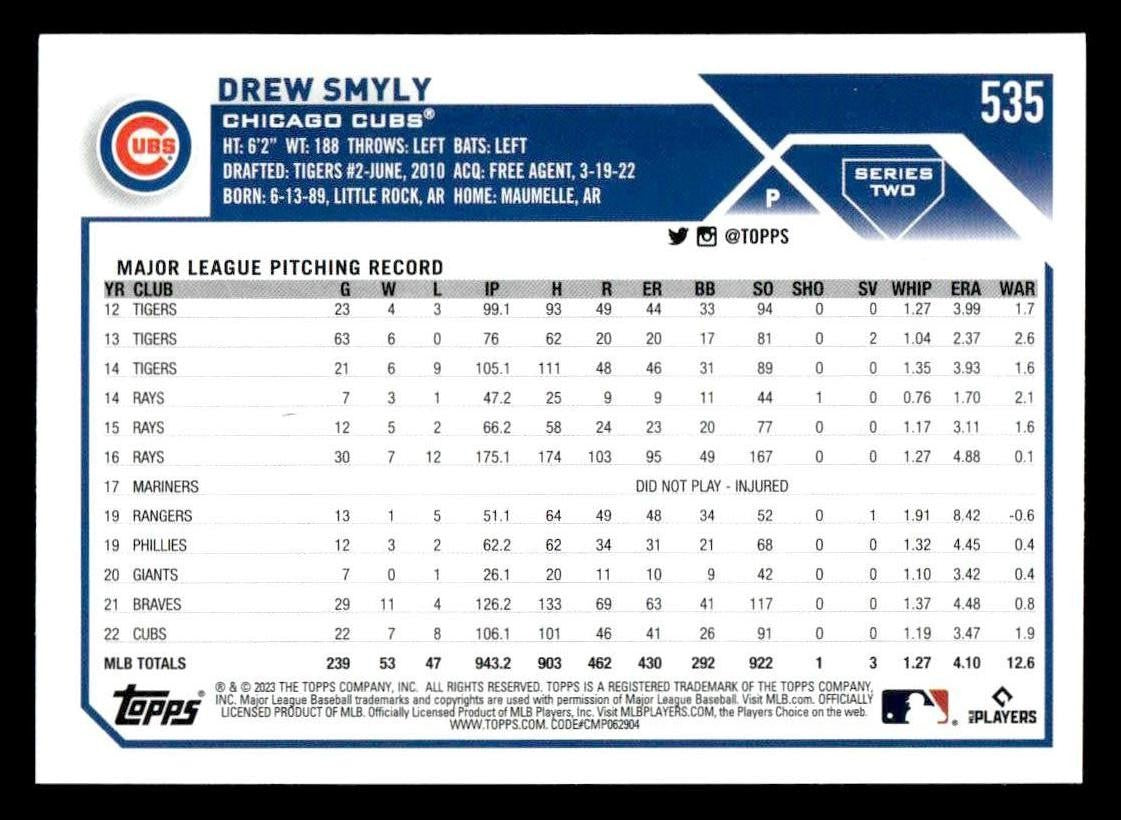 2023 Topps #535 Drew Smyly