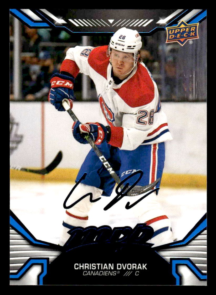 2022-23 Upper Deck MVP #106 Christian Dvorak Blue Script