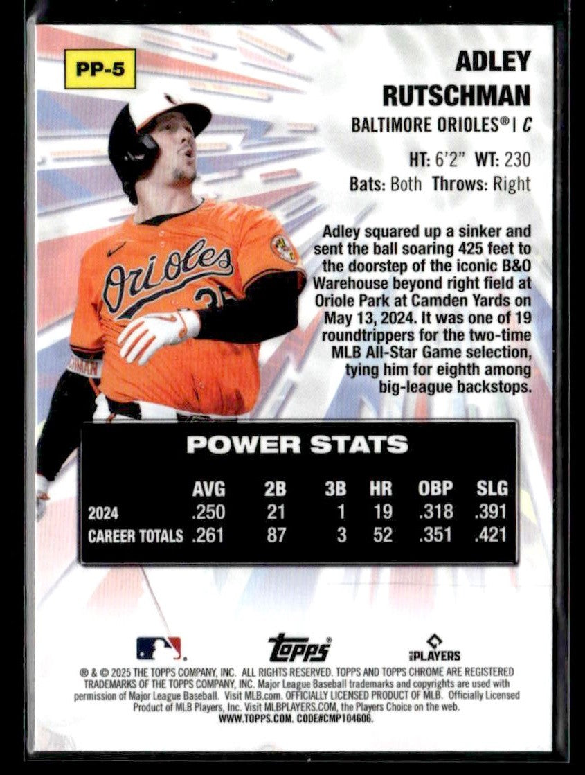 2025 Topps Chrome #PP-5 Adley Rutschman Power Players
