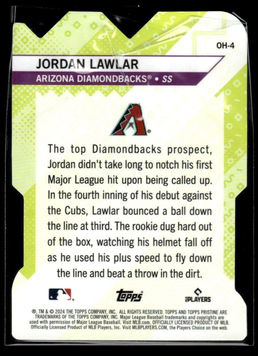 2024 Topps Pristine #OH-4 Jordan Lawlar Oh Snap!