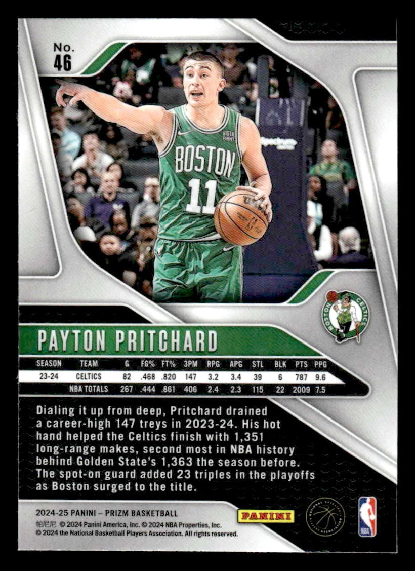 2024-25 Panini Prizm #46 Payton Pritchard