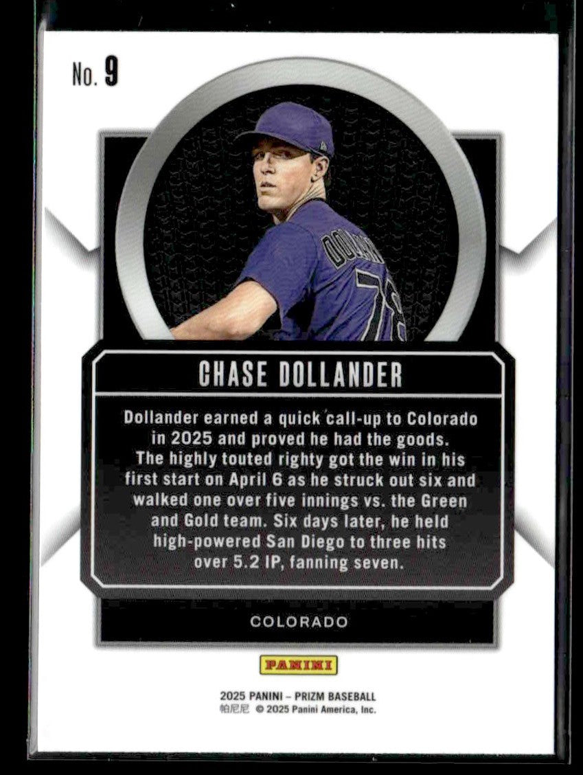 2025 Panini Prizm #9 Chase Dollander Talisman