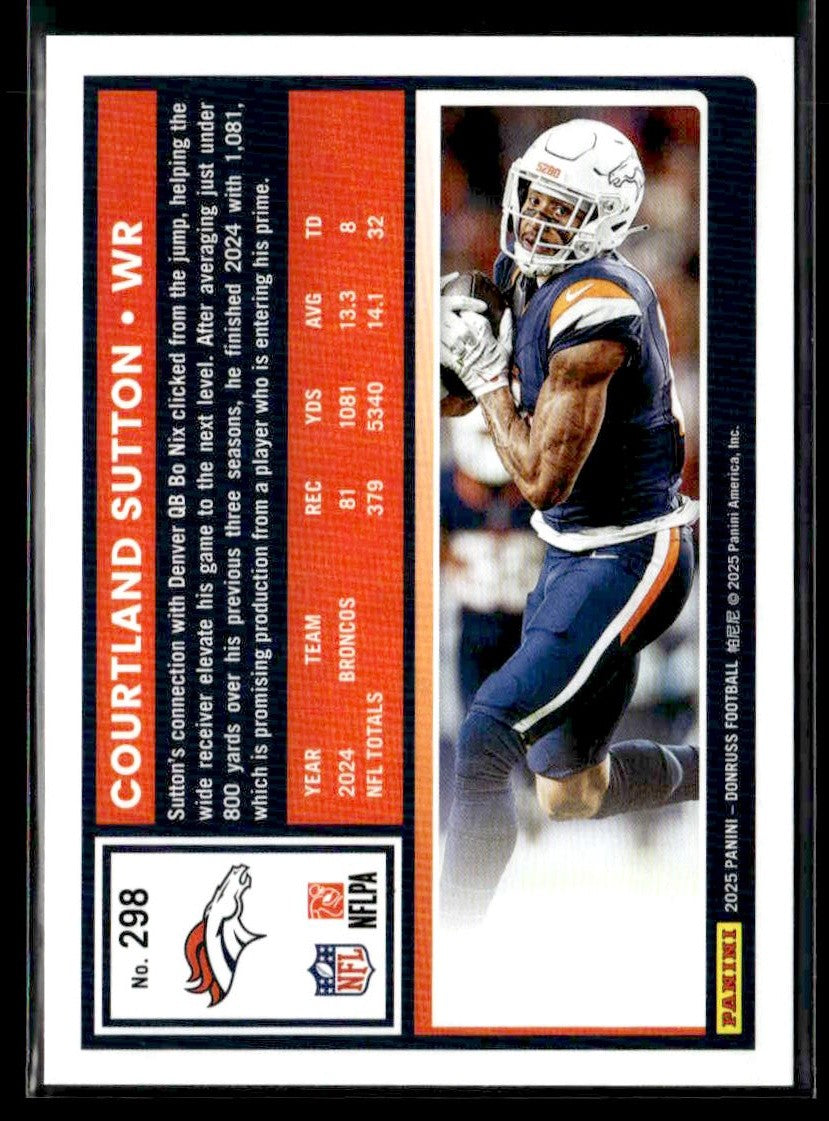 2025 Donruss #298 Courtland Sutton