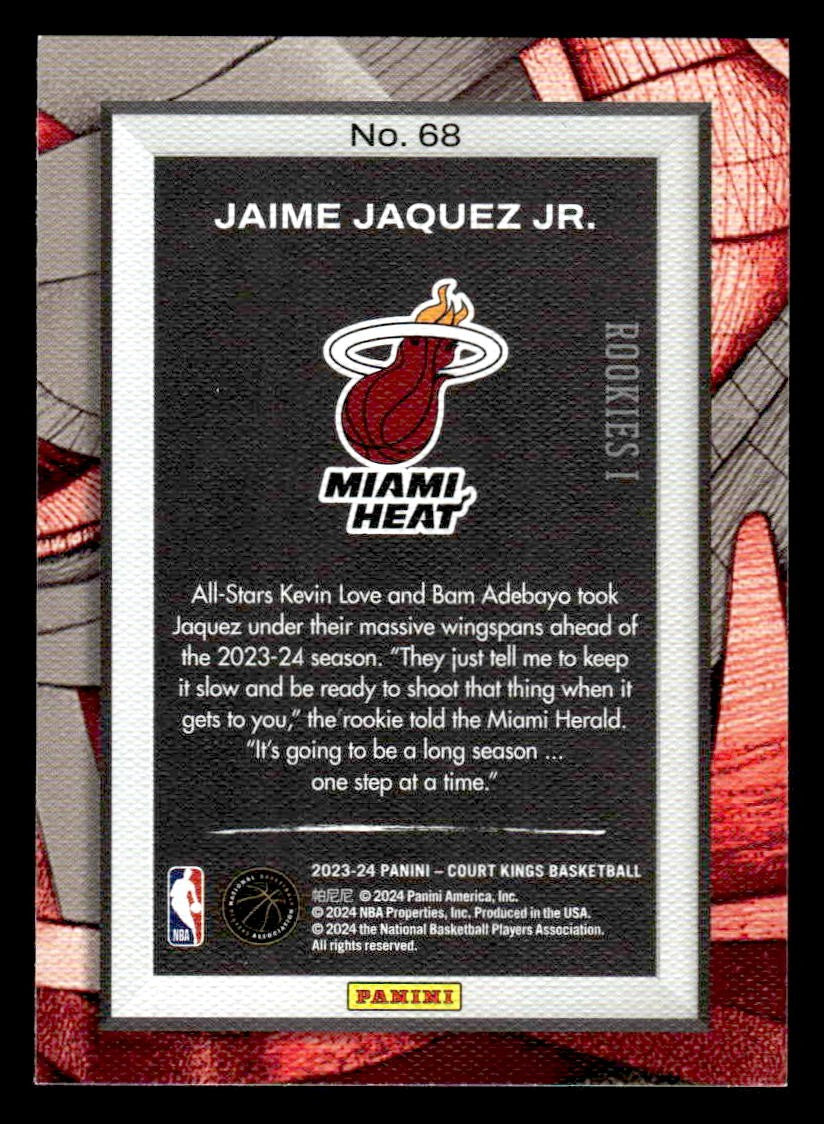 2023-24 Panini Court Kings #68 Jaime Jaquez Jr.