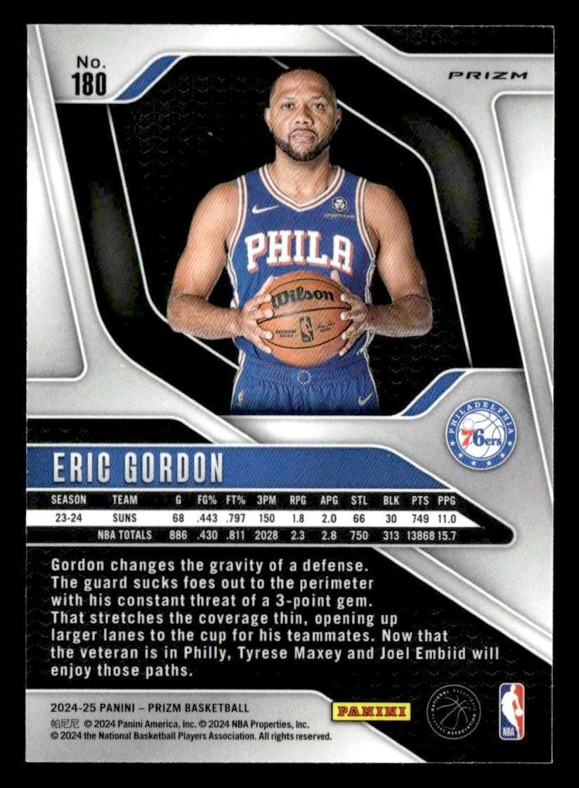 2024-25 Panini Prizm #180 Eric Gordon Prizms Silver