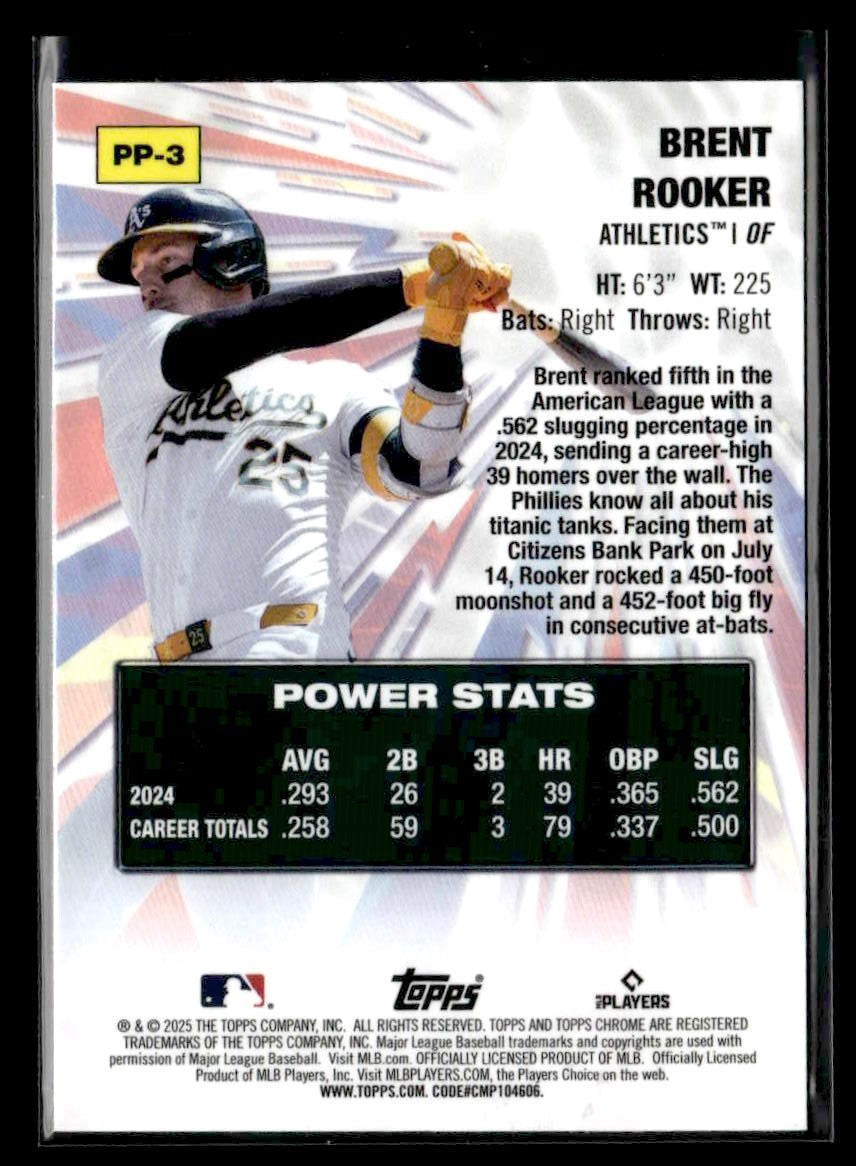 2025 Topps Chrome #PP-3 Brent Rooker Power Players