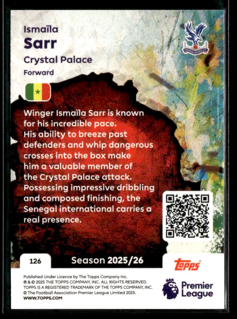 2025-26 Topps Premier League #126 Ismaïla Sarr Rainbow Foil