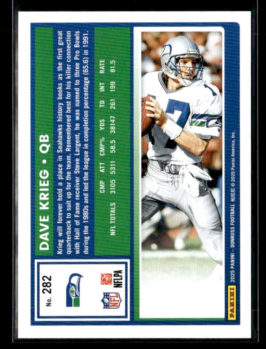 2025 Donruss #282 Dave Krieg
