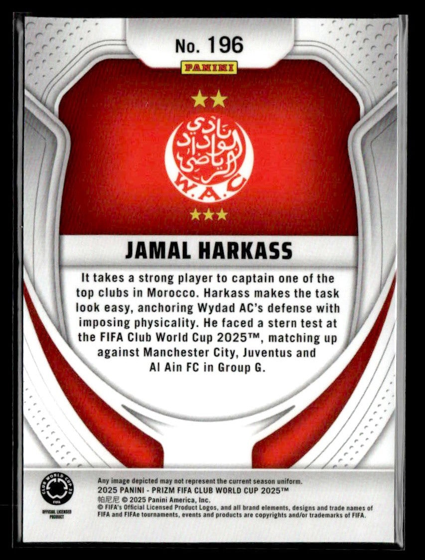 2025 Panini Prizm FIFA Club World Cup #196 Jamal Harkass