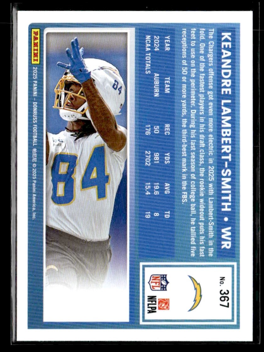 2025 Donruss #367 Keandre Lambert-Smith Rated Rookies