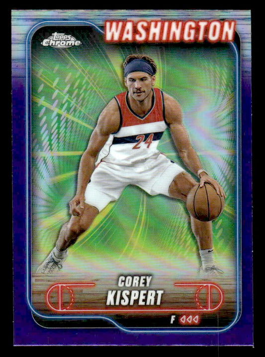 2024-25 Topps Chrome #72 Corey Kispert Purple Refractor