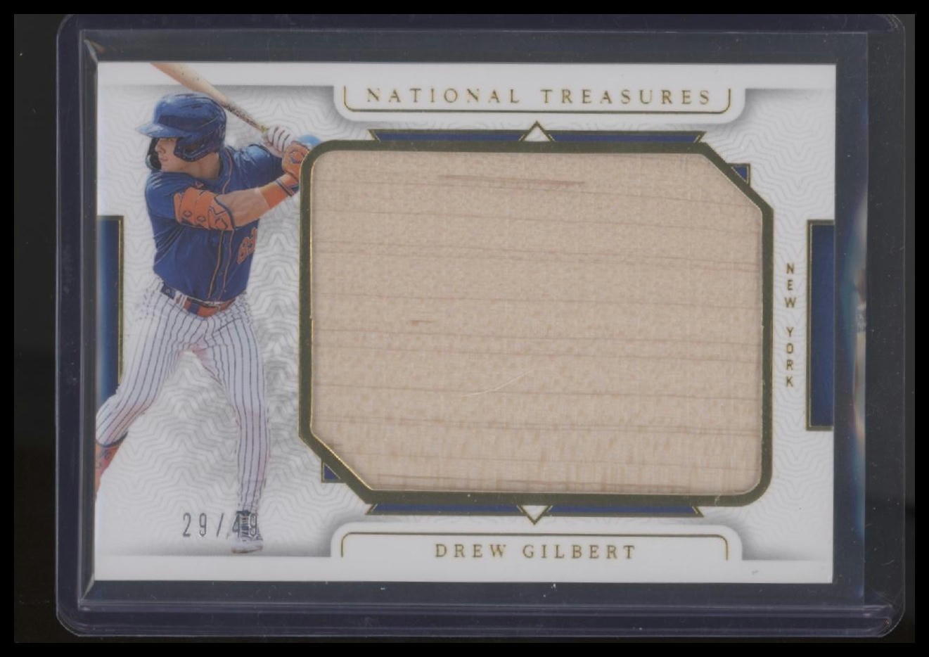 2024 Panini National Treasures #PJL-DG Drew Gilbert Prospect Jumbo Lumber #/49