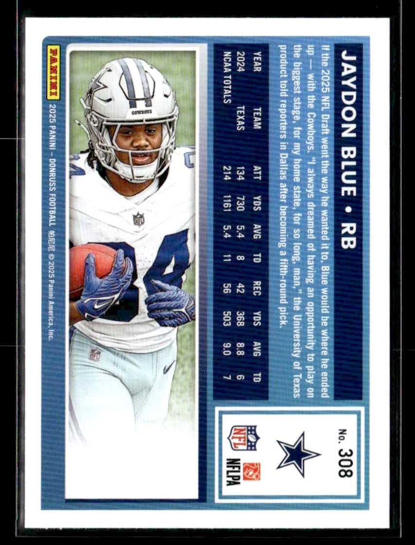 2025 Donruss #308 Jaydon Blue Rated Rookie