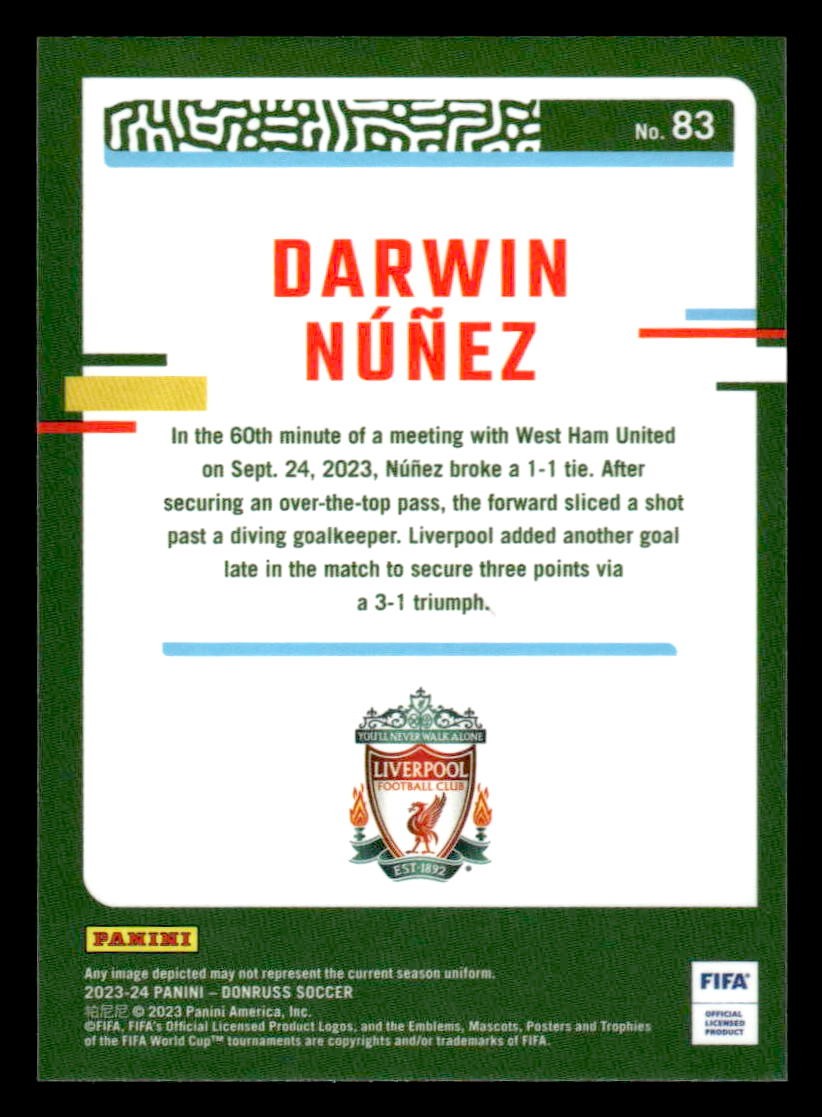 2023-24 Donruss #83 Darwin Nunez Optic