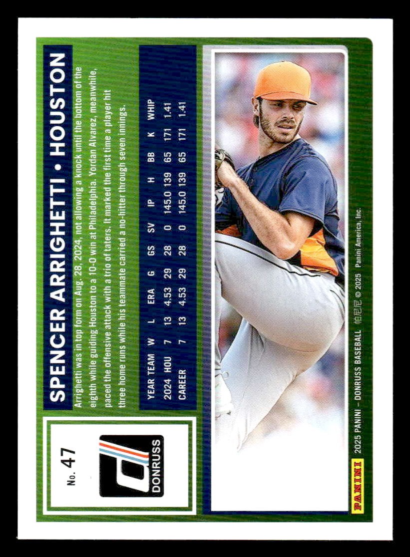 2025 Donruss #47 Spencer Arrighetti