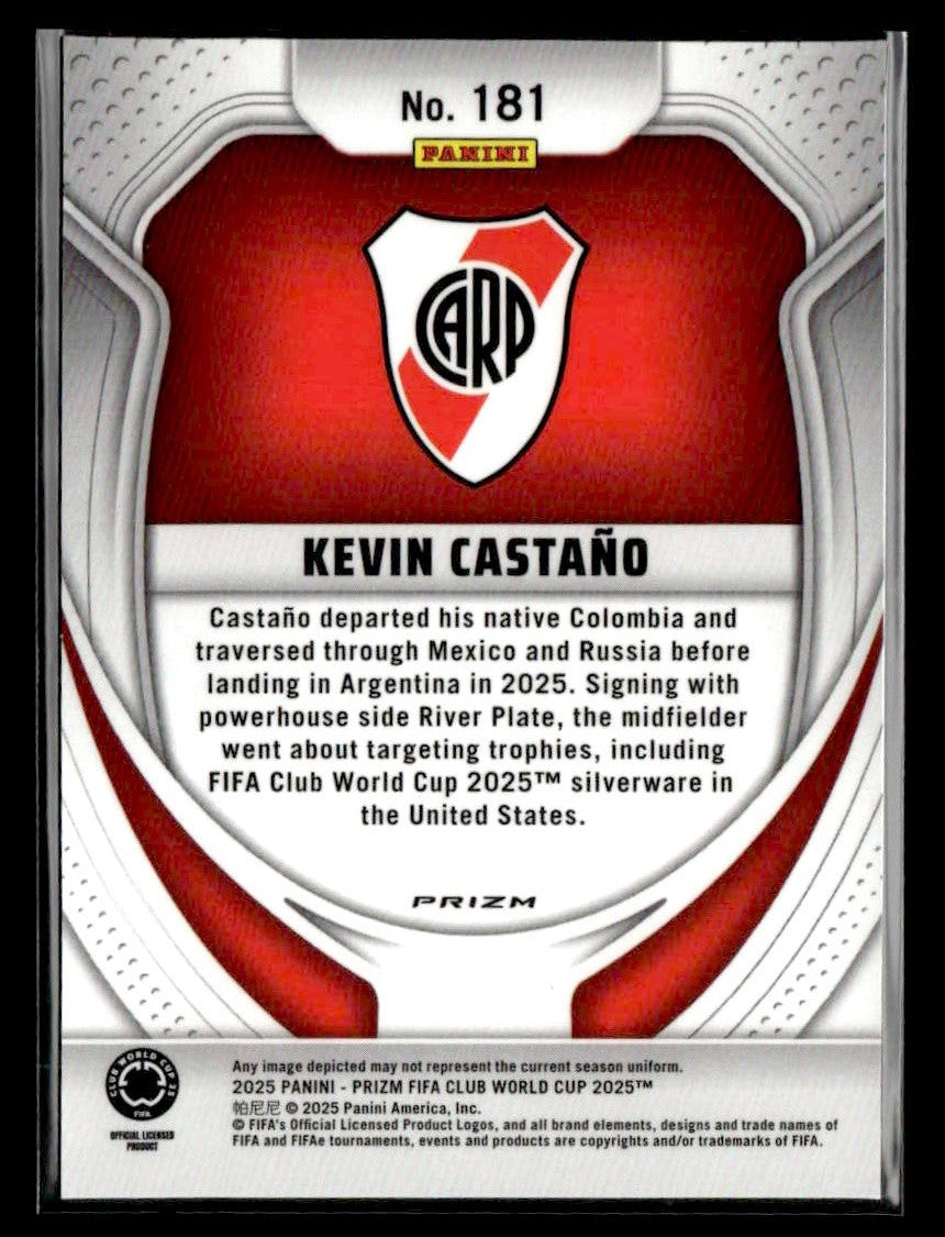 2025 Panini Prizm FIFA Club World Cup #181 Kevin Castano Ice