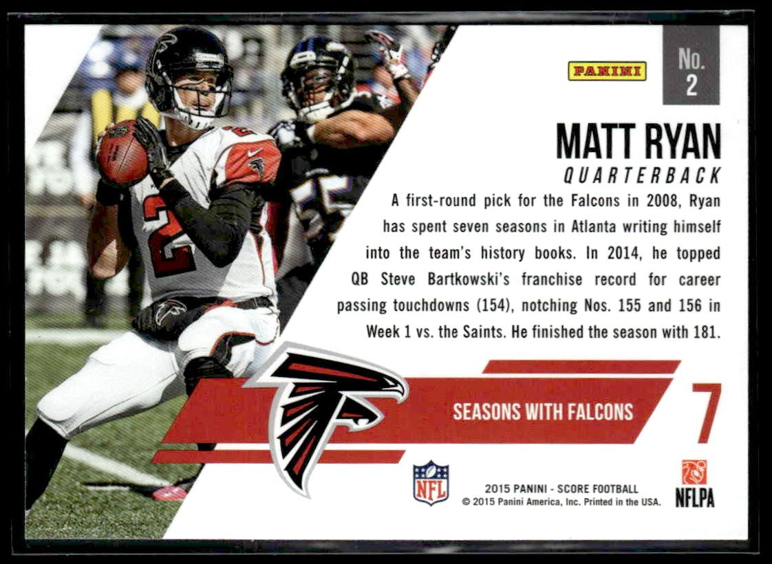 2015 Score #2 Matt Ryan Franchise Gold