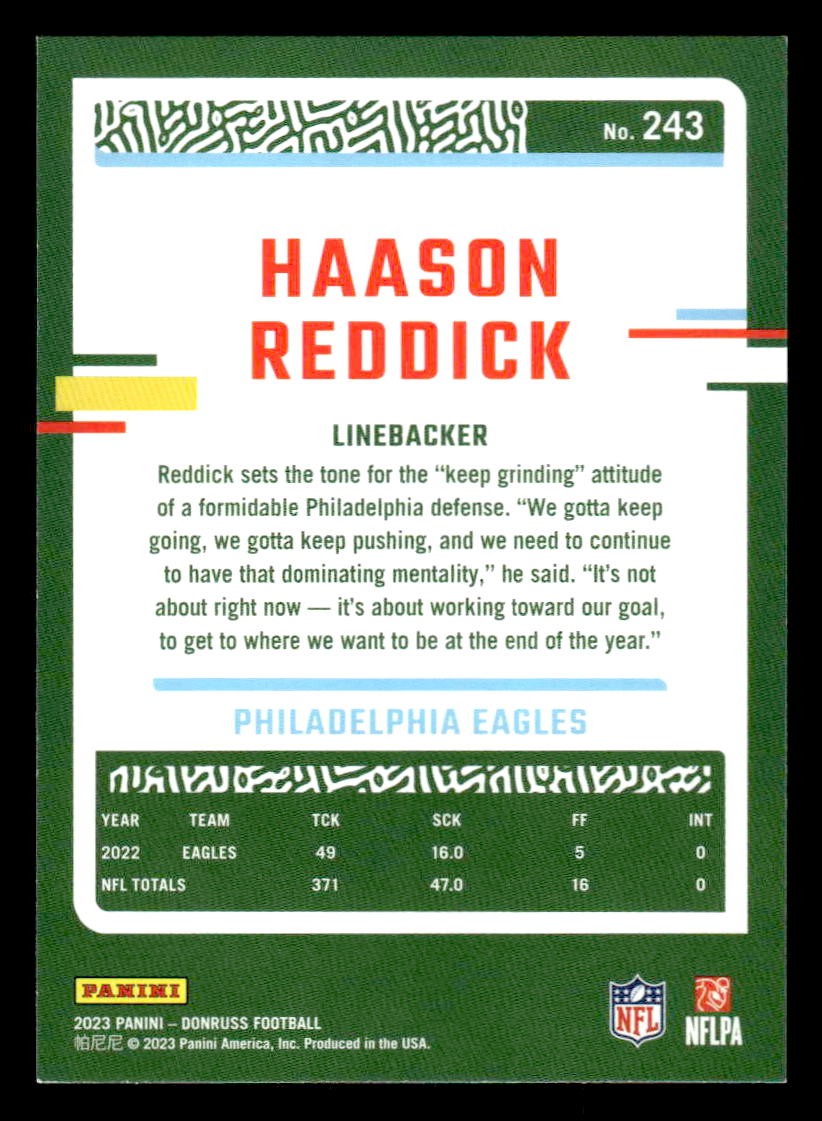 2023 Donruss #243 Haason Reddick