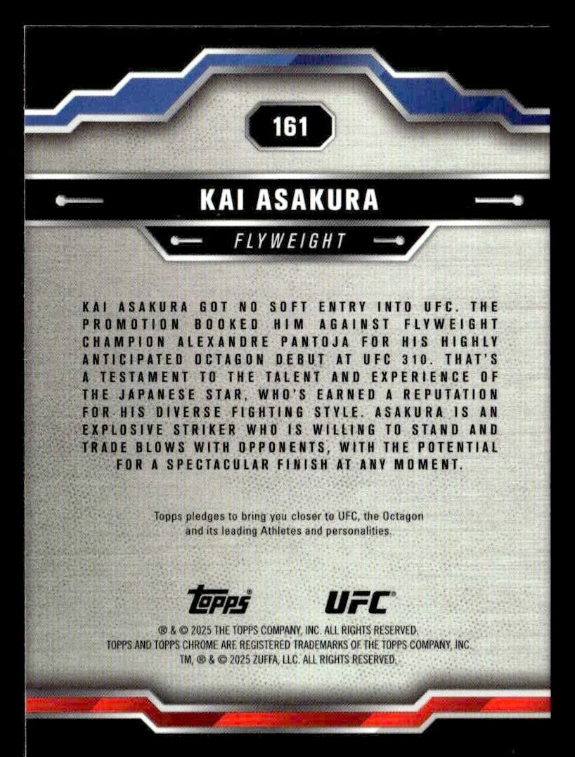 2025 Topps Chrome UFC #161 Kai Asakura