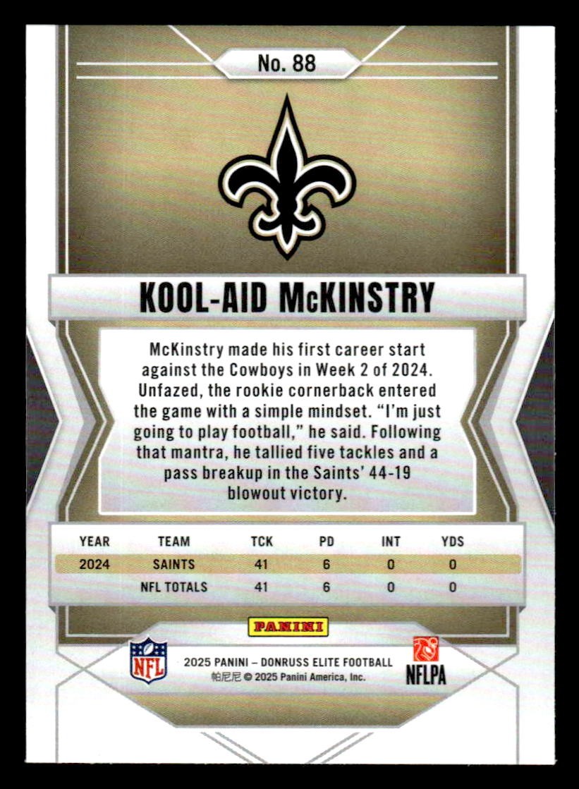 2025 Donruss Elite #88 Kool-Aid McKinstry