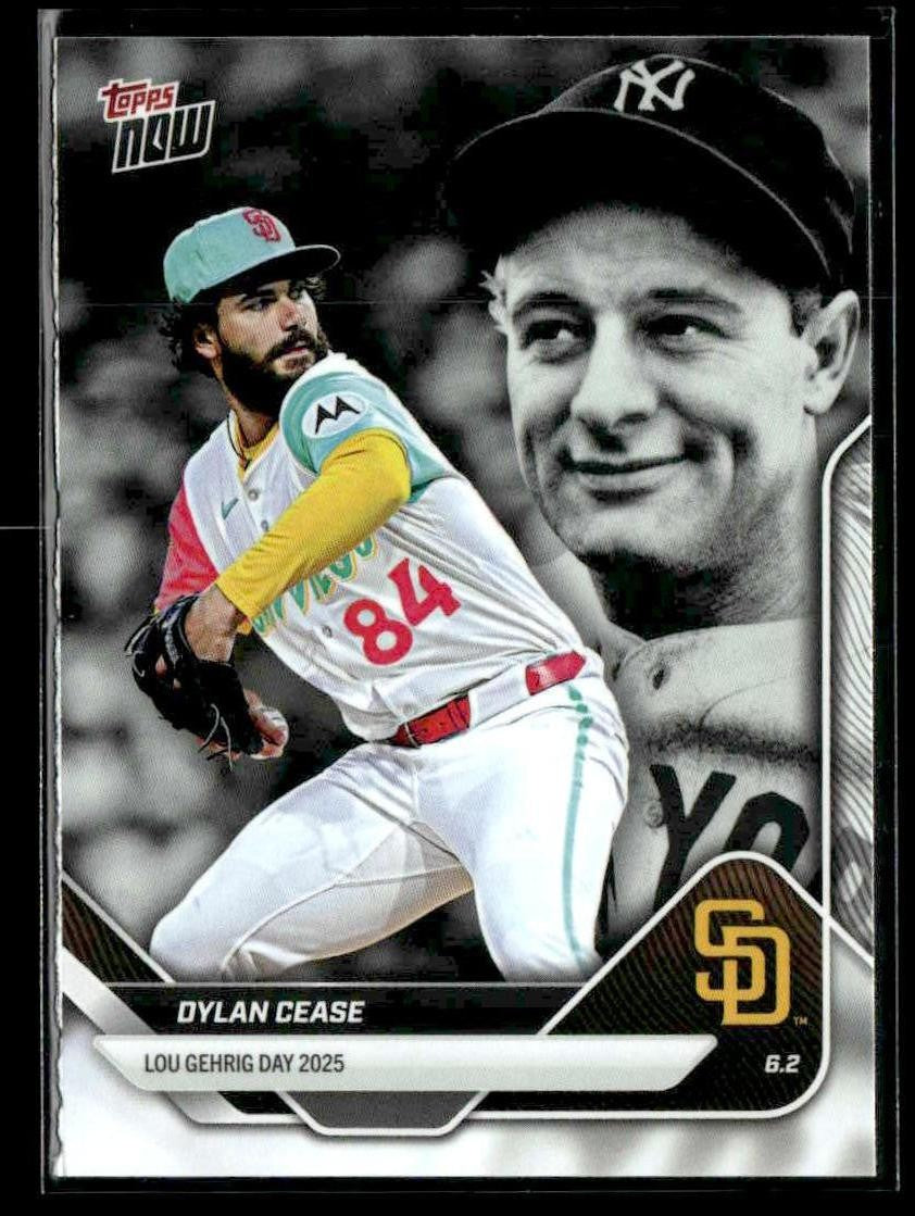 2025 Topps Now Lou Gehrig Day: Presented by Sarah Langs #LGD-DC Dylan Cease