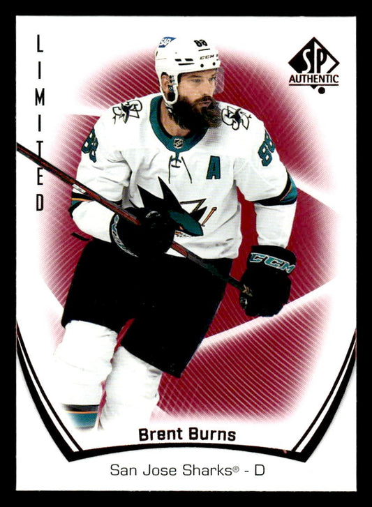 2021-22 SP Authentic #72 Brent Burns Limited Red