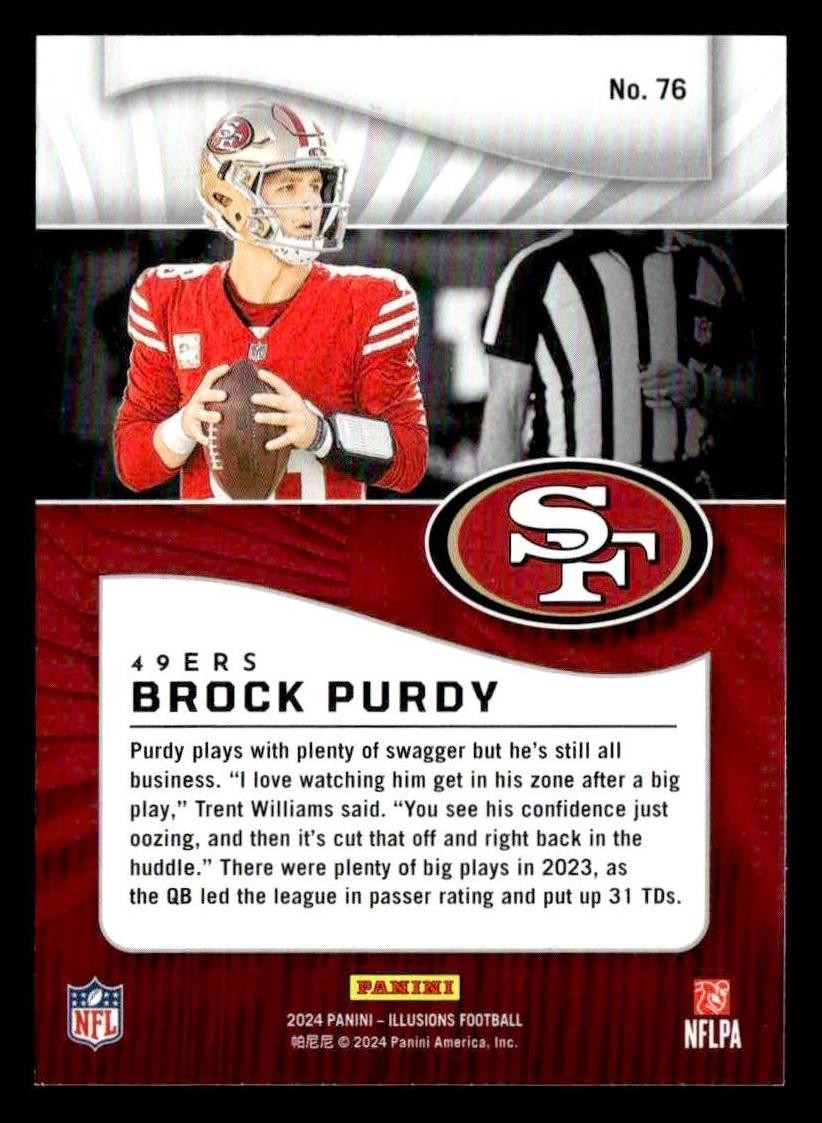 2024 Panini Illusions #76 Brock Purdy Retail