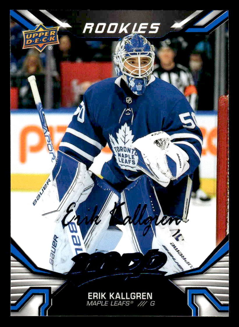 2022-23 Upper Deck MVP #245 Erik Kallgren Blue Script