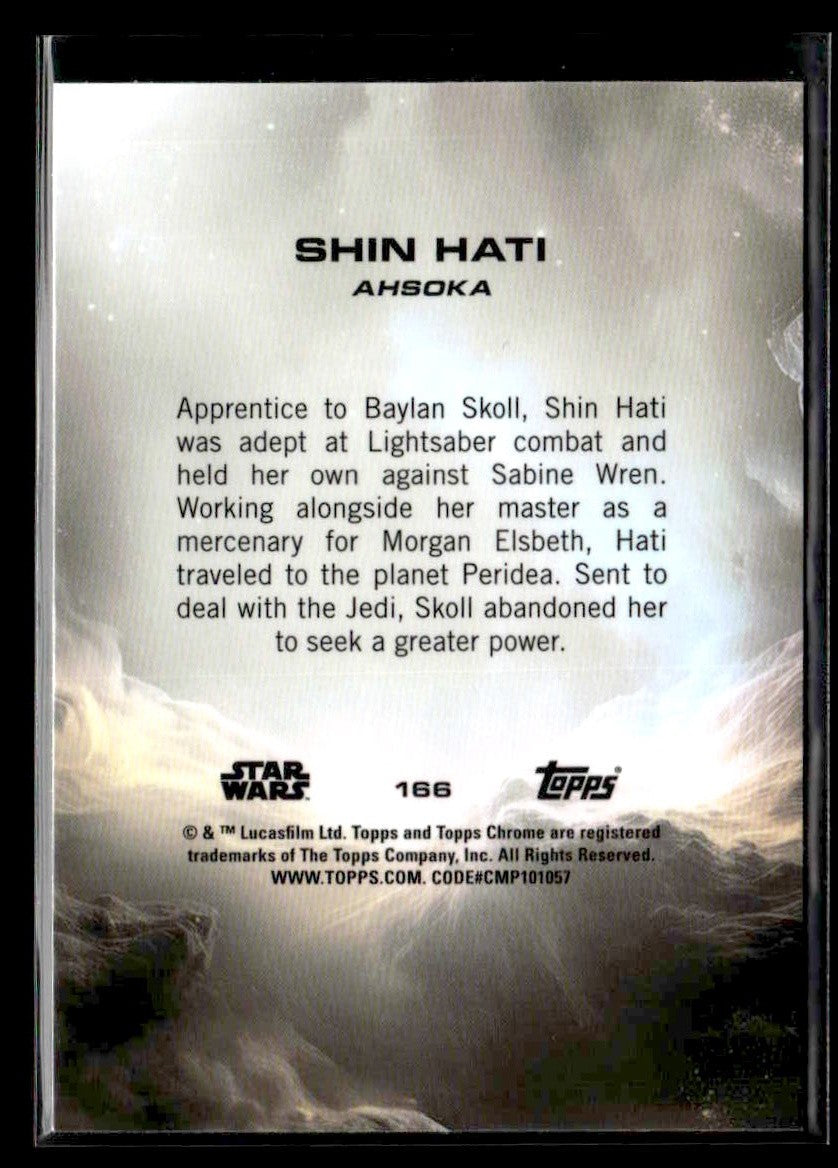 π Shin Hati β 2025 Topps Chrome Star Wars Prism Refractor #166 π