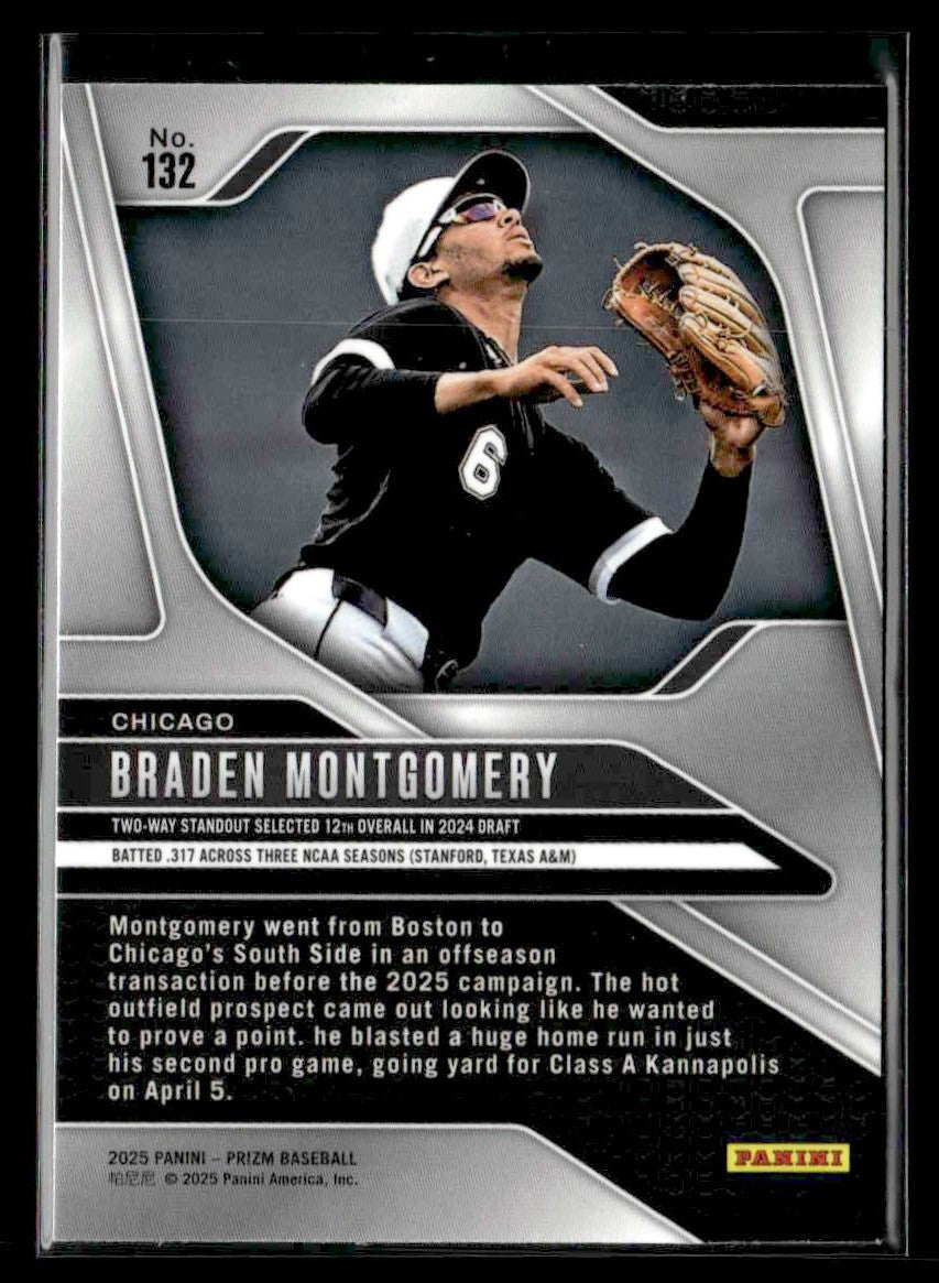 2025 Panini Prizm #132 Braden Montgomery