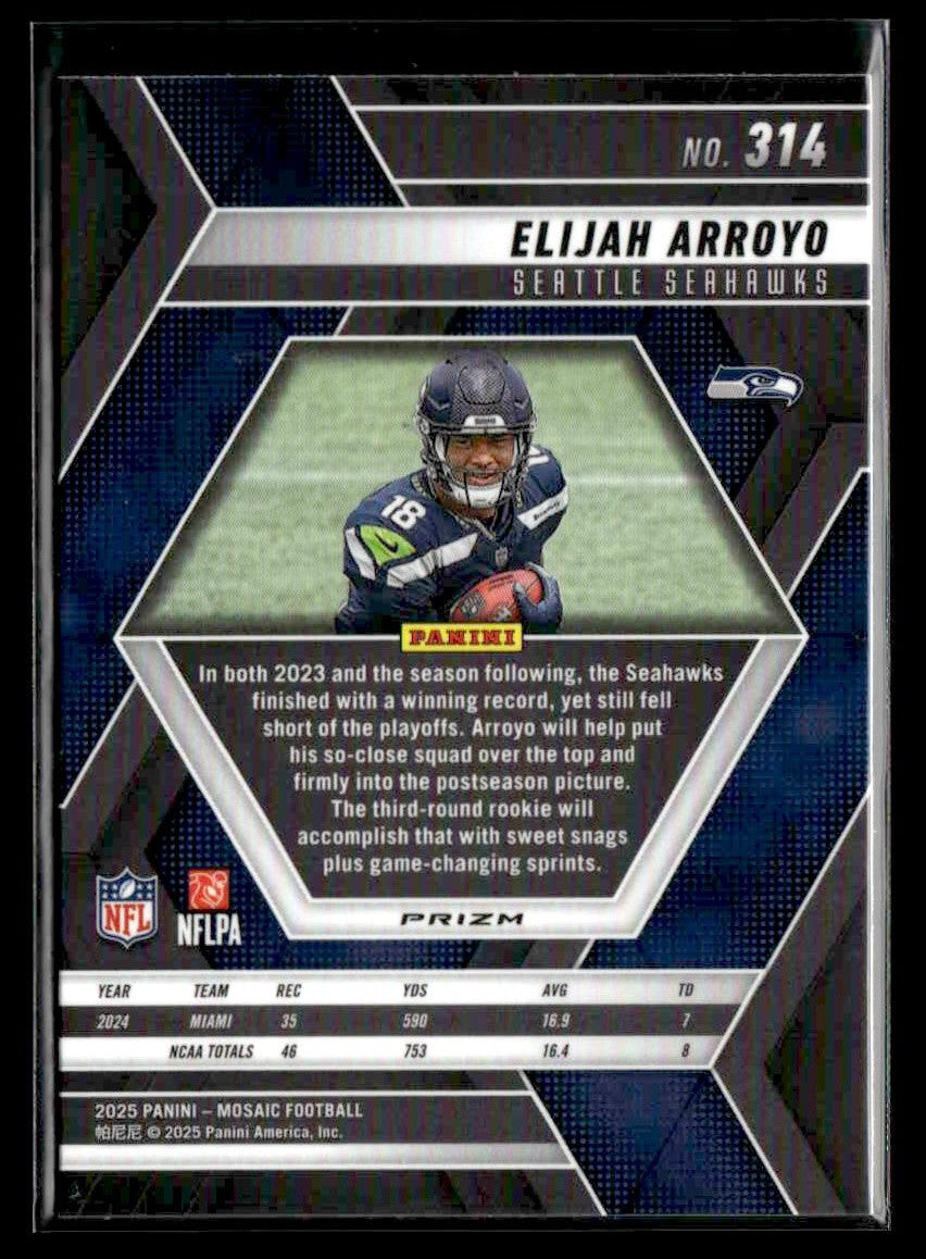2025 Panini Mosaic #314 Elijah Arroyo Mosaic