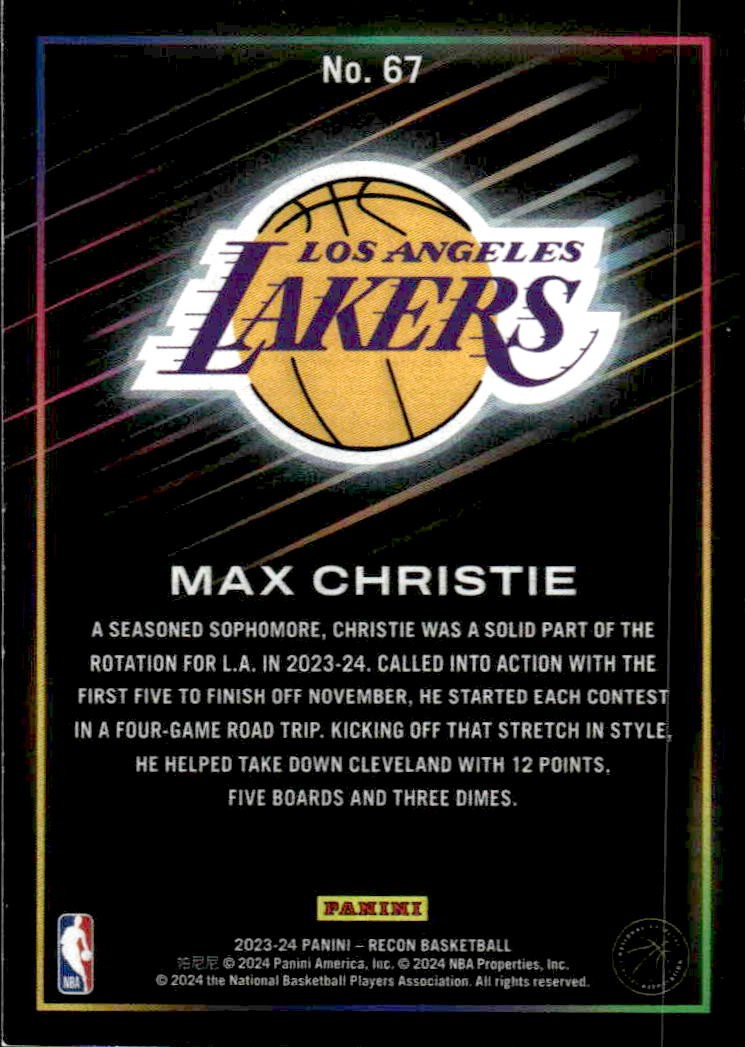 2023-24 Panini Recon #67 Max Christie