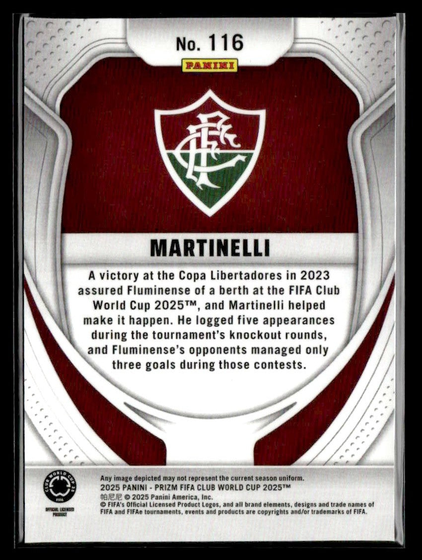 2025 Panini Prizm FIFA Club World Cup #116 Martinelli