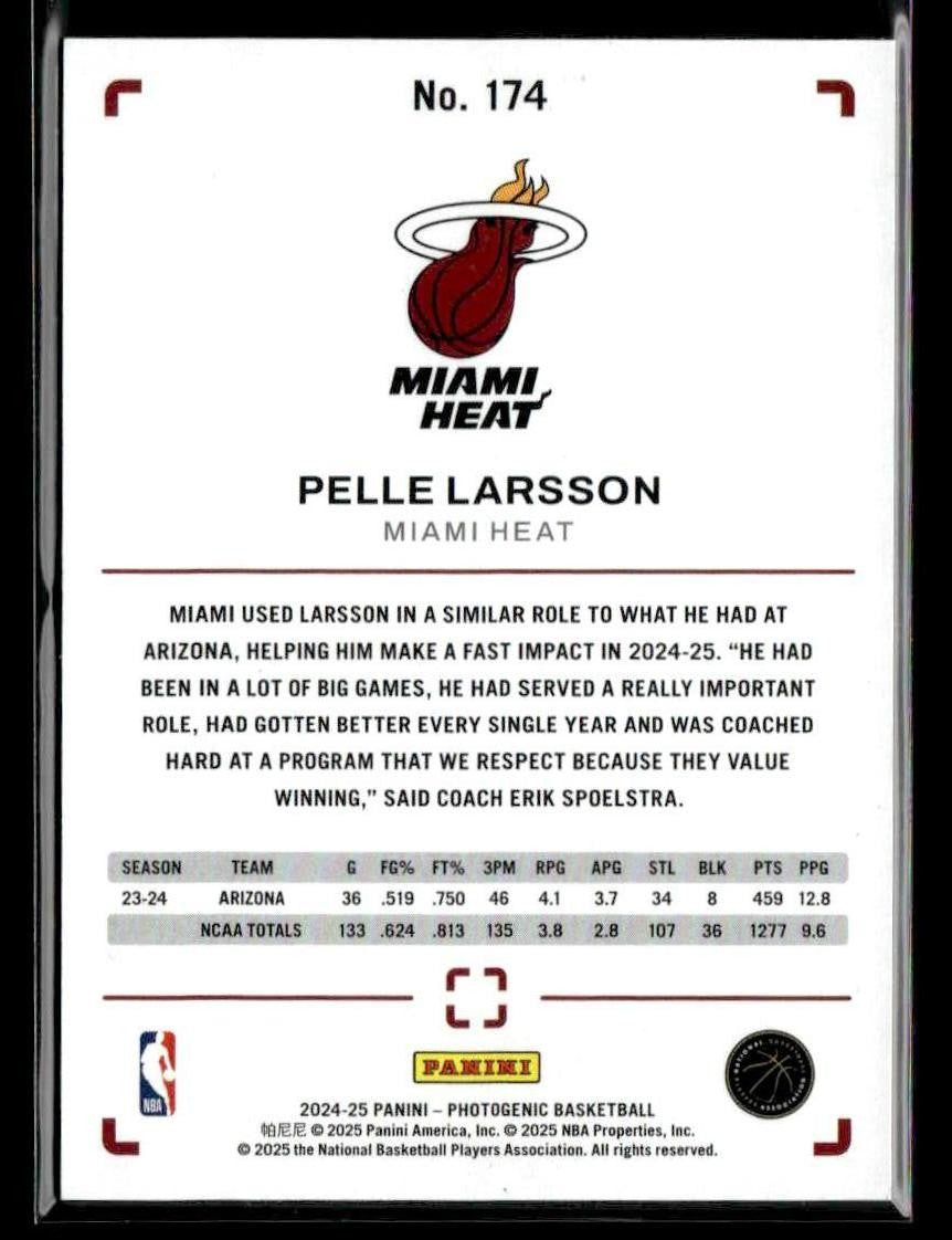 2024-25 Panini PhotoGenic #174 Pelle Larsson